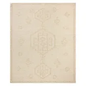 Alara Hand Woven Medallion Rug in Ivory / Natural