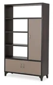 21 Cosmopolitan Right Bookcase in Umber/Taupe