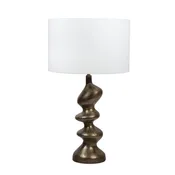 Abstract Brass Table Lamp