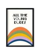 All the Young Dudes Retro Giclée Art Print