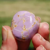 1.2" 20g Phosphosiderite Crystal Tumbled Stone, Peru k31