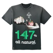 147% ALL NATURAL TEE - BLACK