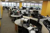 120 Degree Open Plan Workstation