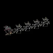 Animated Santa's Sleigh Ground Display | Holiday Outdoor Decor