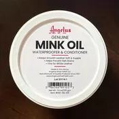 Angelus Mink Oil Paste - Waterproofer and Conditioner - 8 Oz Tub