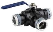 1-1/2" (40mm) Three Way Ball Valve - UnipipeVAC