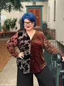 Alembika Dolcezza V-Neck Top, Jewel Multi