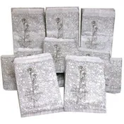 1000 Silver Paper Gift Bags Shopping Tote Sales Bag 5 x 7"