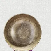 10 Inch Jambhala Hand Carved Tibetan Singing Bowl
