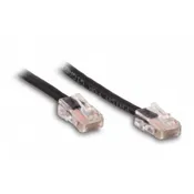 0.5Ft Cat6A US Made 24AWG Ethernet Network Patch Cable - Black