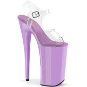 10 Inch Heel BEYOND-008 Clear Lavender
