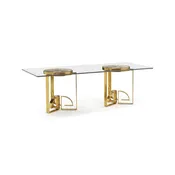 87" Fusion Rect Chinoiserie Dining Table