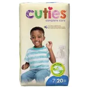 Size 7 - Cuties® Baby Diaper, 41+ lb Weight Capacity