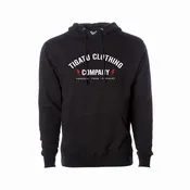 "Bolted" Men's Midweight Hoodie - Black