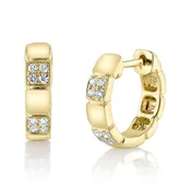 0.18CT DIAMOND HUGGIE EARRING