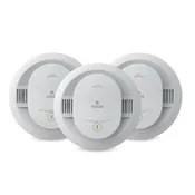 10-Year Battery Smoke Detector, LED, 85 Db, 3 Pack