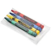 4 Pack Crayons in Cello Bag