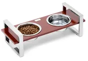 Brown Luxury Acrylic Double  Feeder