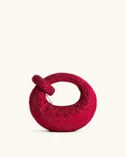 Abacus Artificial Crystal Mini Top Handle Bag - Red JW-PEI
