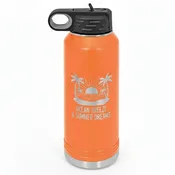32oz Custom Logo Water Bottle with Flip Lid – Bulk Corporate Drinkware