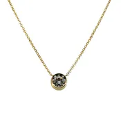 1.07ct Lab-Grown Diamond Solitaire Pendant Bezel-Set