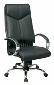 Deluxe High Back Executive Black Leather Chair #8200