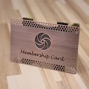 Copper Metal Cards
