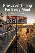 Portable Double-Sided LED Finish Line Display – Ethernet & WiFi