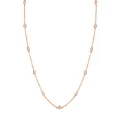 1.50 cttw. Diamond Station Necklace