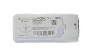 Absorbable Antibacterial Suture with Needle Coated Vicryl™ Plus Polyglactin 910 with Irgacare MP Antibacterial Suture CT 1/2 Circle Taper Point Needle Size 0 Braided - VCP958H