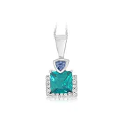 Caribbean Topaz Tanzanite Topaz Pendant (Sterling Silver)