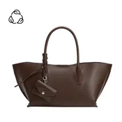 Astrid Espresso Recycled Vegan Leather Tote Bag