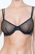 Addiction Glamour Sheer Demi Cup Wire Bra