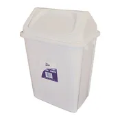 30 Litre White Swing Top Tidy Bins