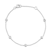 0.13CT 14K W/G 7" DIAMONDS BY
