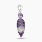 925 Silver Amethyst Lace Pendants