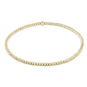 E NEWTON GOLD BEAD BRACELET 2MM