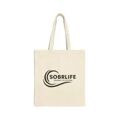 SOBRLIFE Cotton Canvas Tote Bag - Drown the Stigma