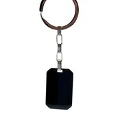 Black Stainless Steel Keychain