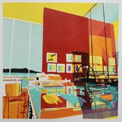 Diamond Head View. Study no. 52t2, Stephen Yuen — Honolulu Printmakers