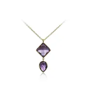 Amethyst Dangle Necklace — Stucchi Jewelers