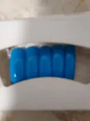 Xtra Large Semi Curved Square Tip Press On Nails  - Sky Blue