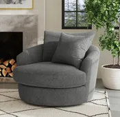 ARIZONA STENO CHARCOAL SWIVEL