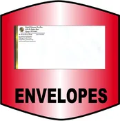1000 Envelopes self-sealed & tinted . . . for security
