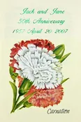 Carnation Anniversary Seed Favor