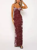 Printed Spaghetti Strap Dress