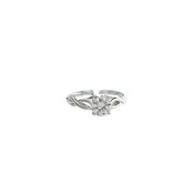 925 Silver Moissanite Infinity Engagement Ring Ring – Size 7 – 1.02 cttw