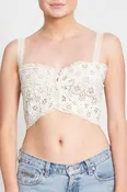 early 1900's Hand Embroidered eyelet Corset - Vintage
