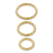 16ga 18K Gold Seam Ring