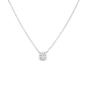 0.71 Carat Round Diamond Solitaire Pendant Necklace